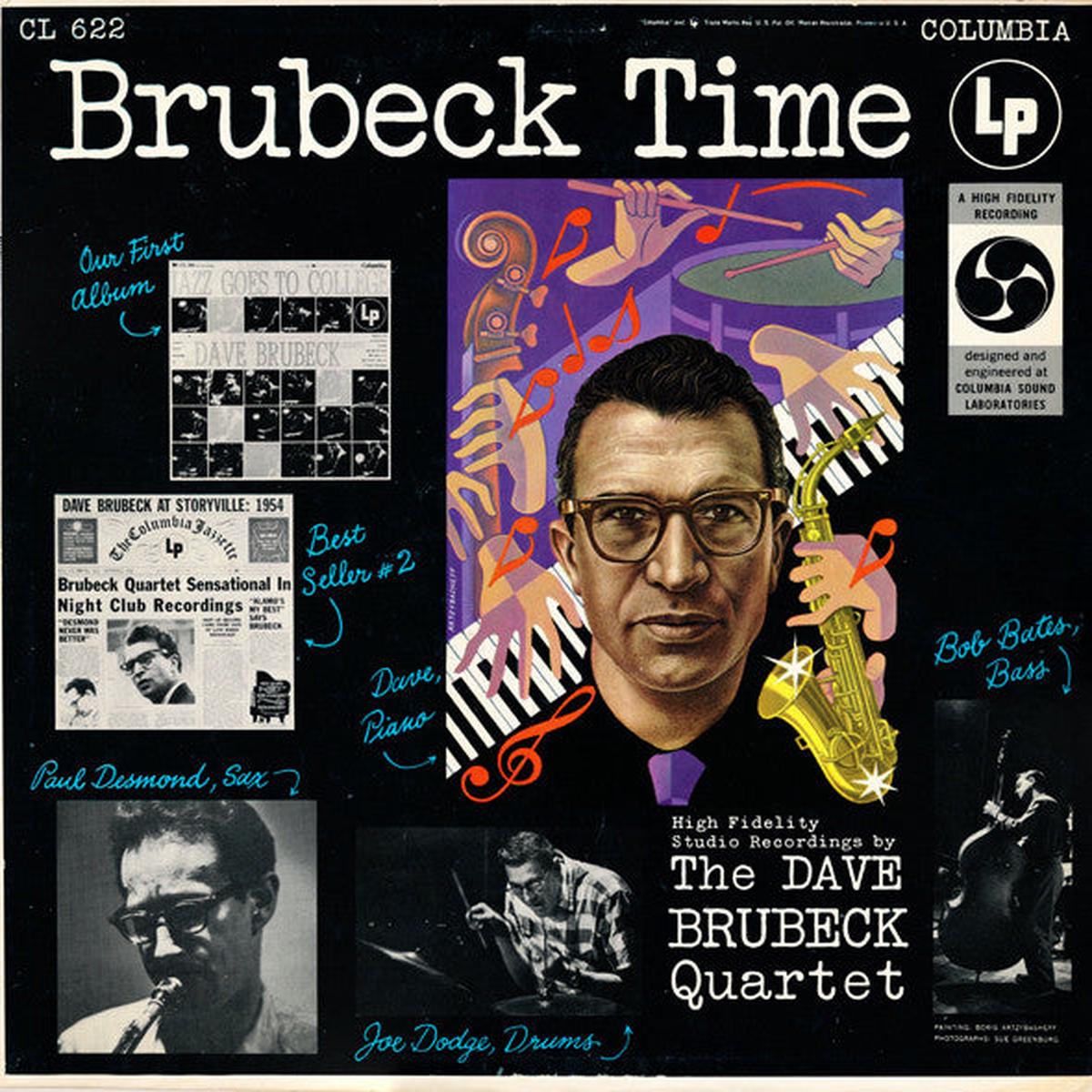 The Dave Brubeck Quartet Brubeck Time – 1955 -Cool Jazz ( Rare Vinyl)