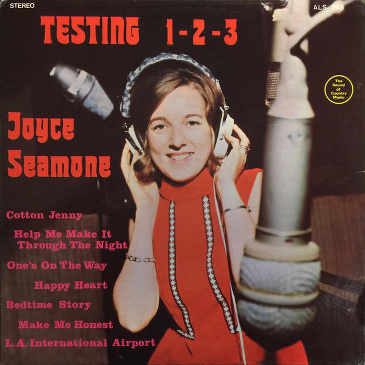 Joyce Seamone Testing 1-2-3 1972 Country (vinyl lp)