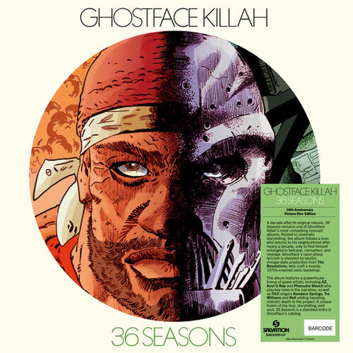 GHOSTFACE KILLAH – 36 SEASONS: 10TH ANNIVERSARY PIC DISC. – LP
