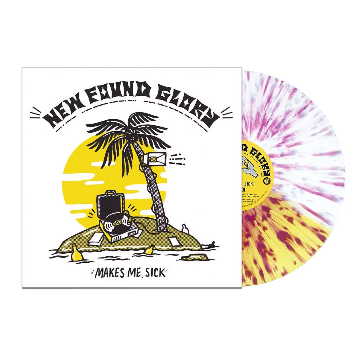 New Found Glory ‘Makes Me Sick’ White & Yellow W/ Purple Splatter LP