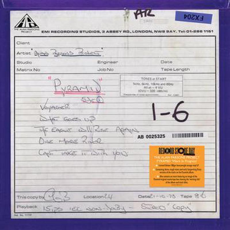 THE ALAN PARSONS PROJECT – Pyramid Work in Progress – 1 LP – Orange Vinyl  [RSD 2024]
