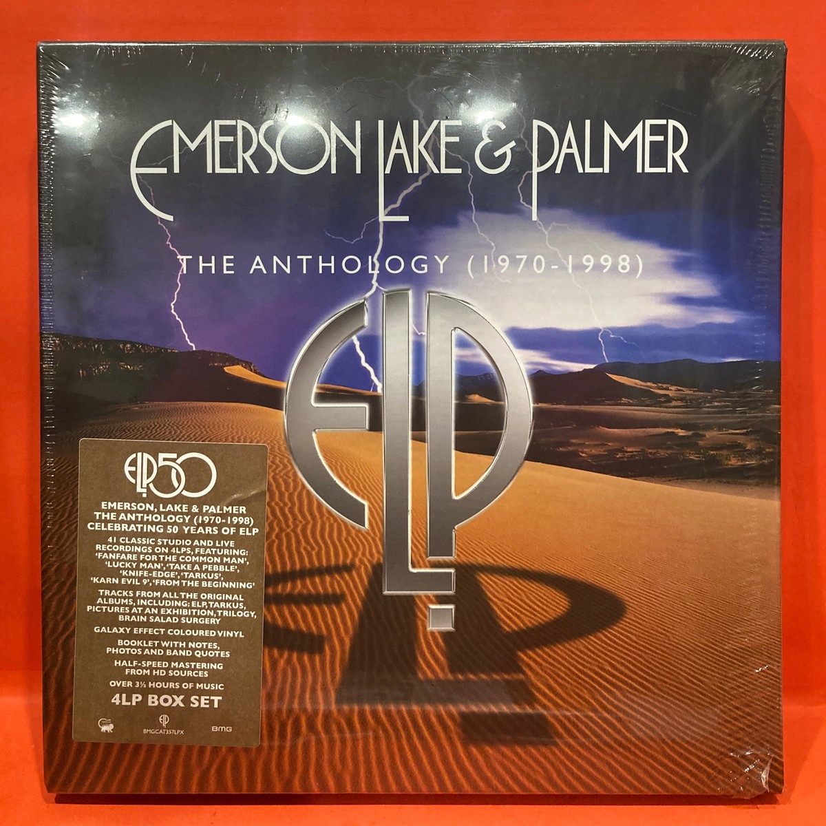 EMERSON LAKE & PALMER – THE ANTHOLOGY 4XLP BOX SET – “GALAXY EFFECT” COLOURED VINYL (NEW/ SEALED) E.L.P.