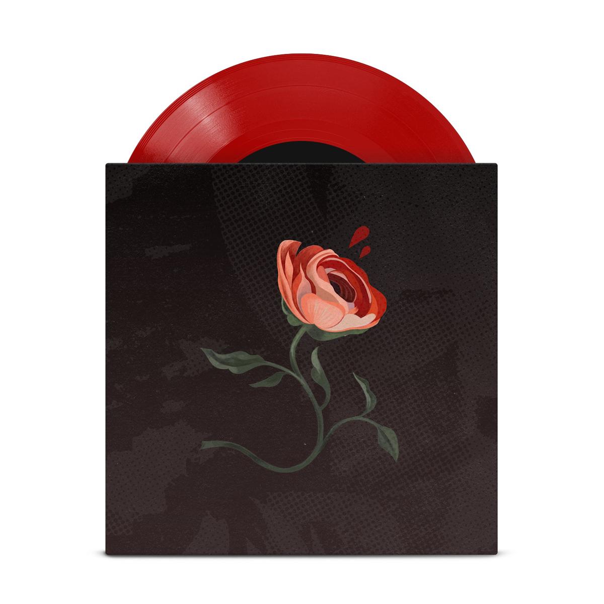Side Of The Road/Chewing On Broken Glass  Opaque Red 7 Inch  Limited to 250