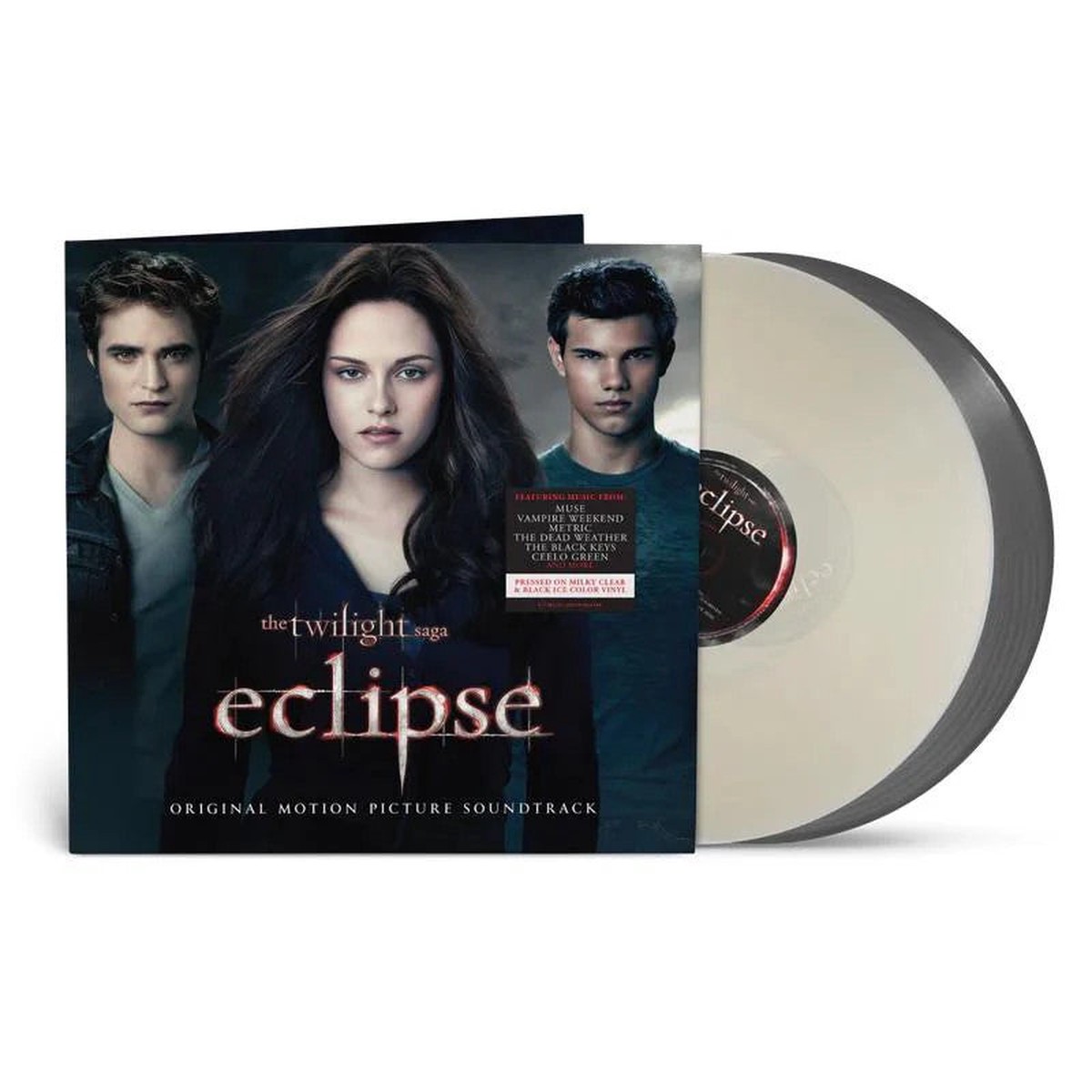 TWILIGHT SAGA : ECLIPSE (2010) – SOUNDTRACK : 2LP MILKY CLEAR + BLACK – LP