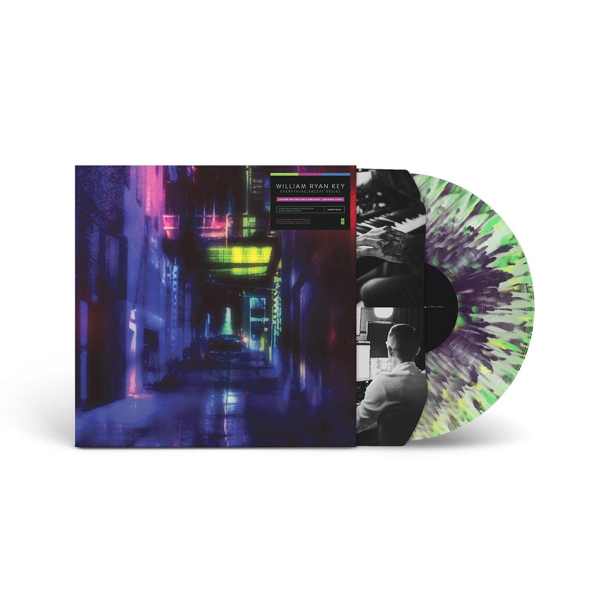 Everything Except Desire Clear W/ Purple, Green, & Yellow Splatter Limited to 150