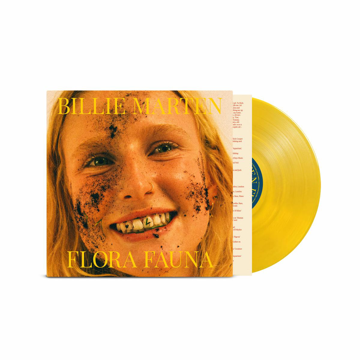 Flora Fauna Signed Transparent Sun Yellow Vinyl LP