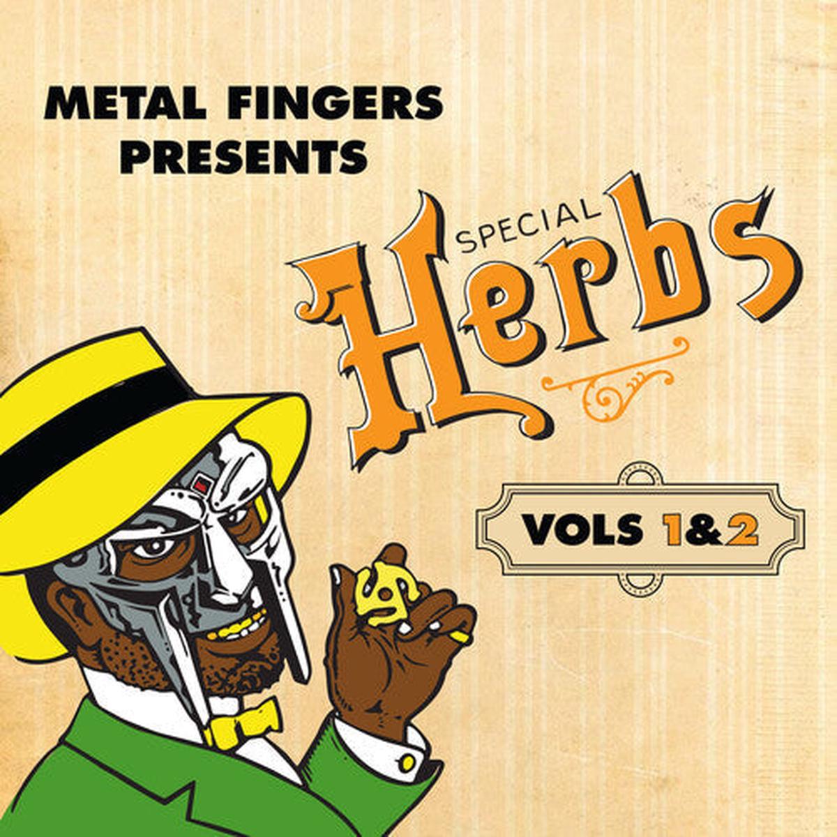 Mf Doom Metal Fingers Presents: Special Herbs Vols. 1 & 2 (Mustard Yellow Colored Vinyl Gatefold 2Lp) - Default Title