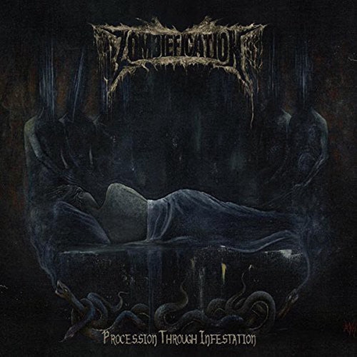 Zombiefication Procession Through Infestation - Record Album - Vinyl LP