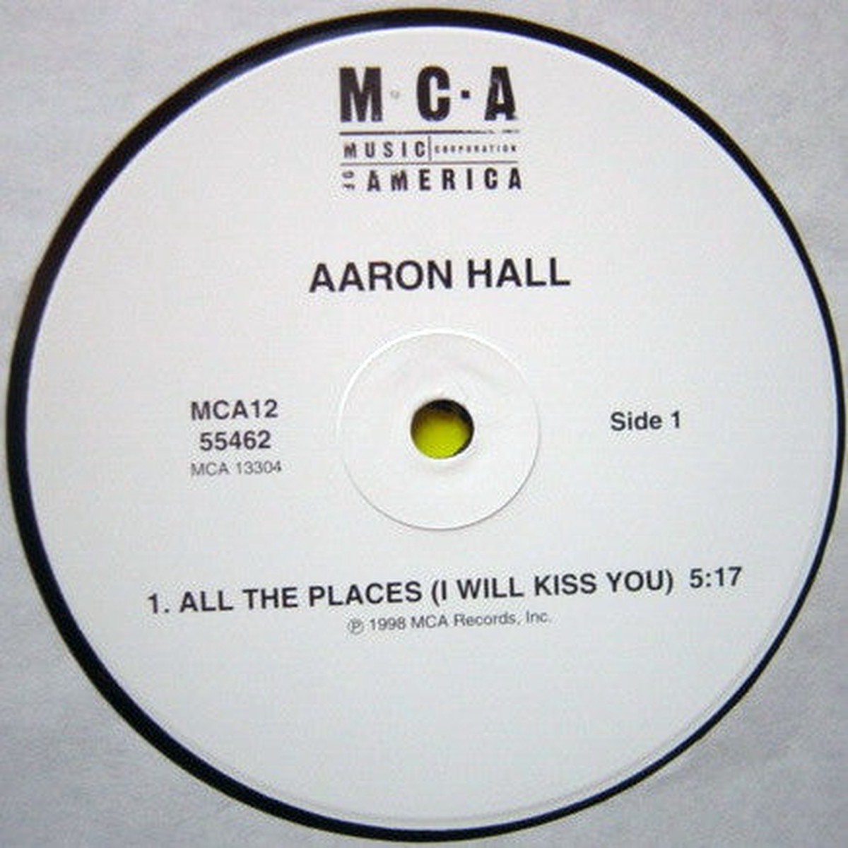 Aaron Hall - All The Places (I Will Kiss You) / Move It Girl (12")