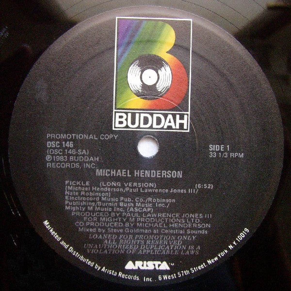 Michael Henderson - Fickle (12", Promo)