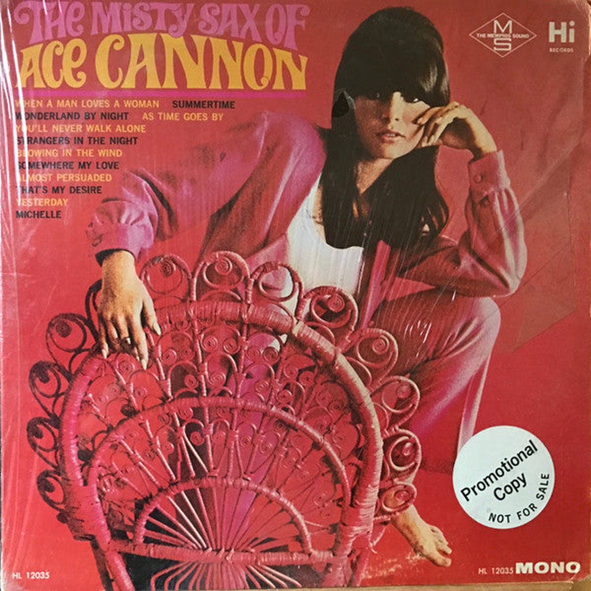Ace Cannon - The Misty Sax Of Ace Cannon (LP, Album, Mono)