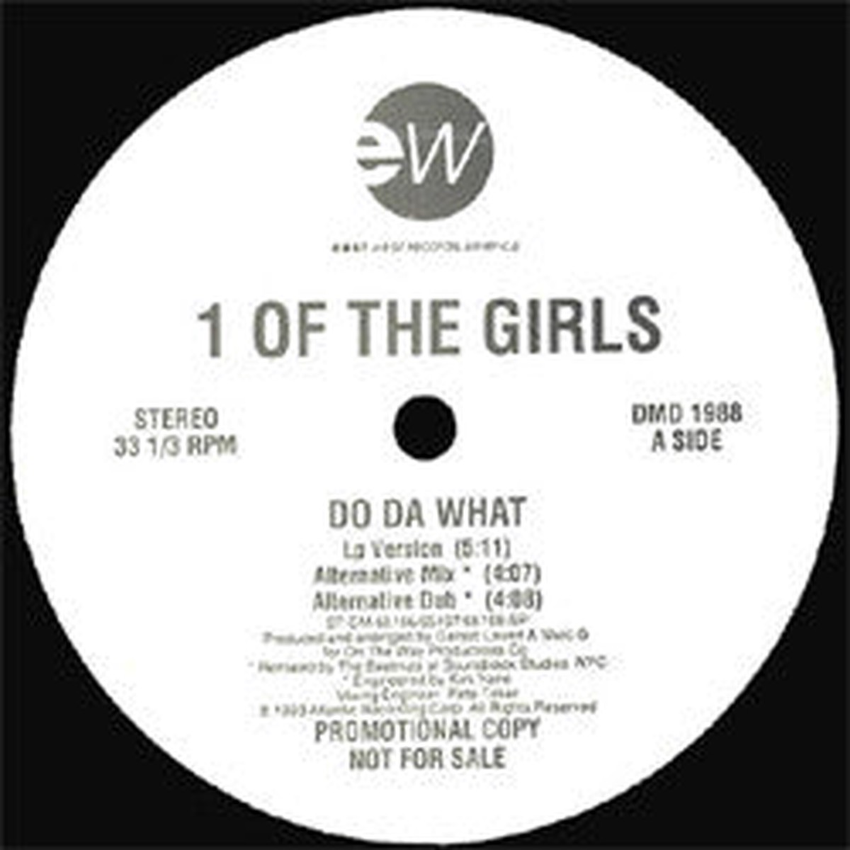 1 Of The Girls - Do Da What (12", Promo)