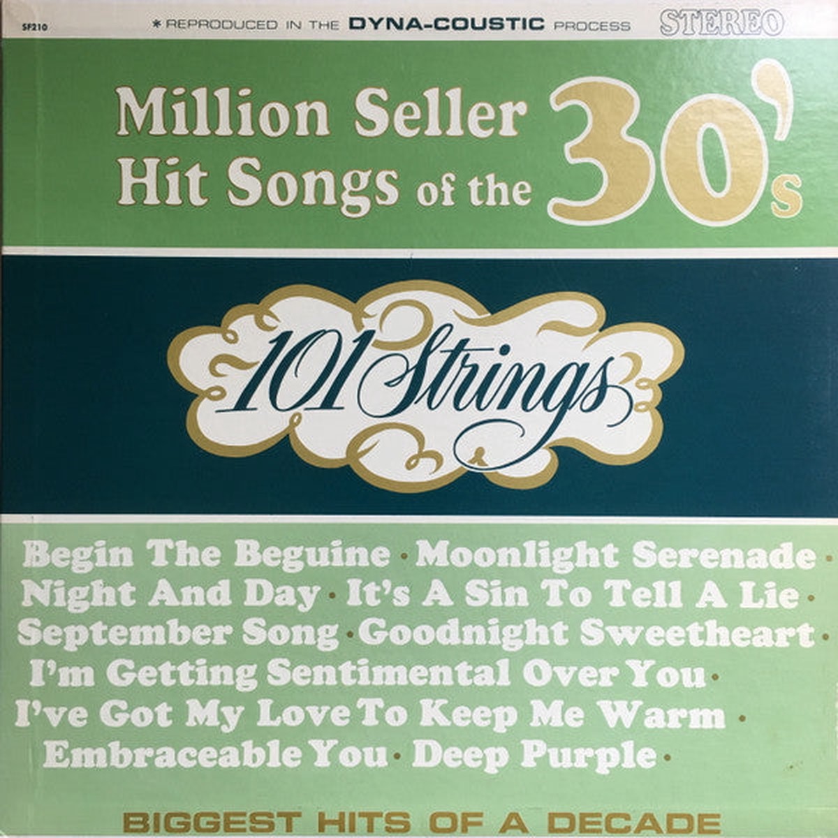 101 Strings - Million Seller Hit Songs Of The 30's (LP)