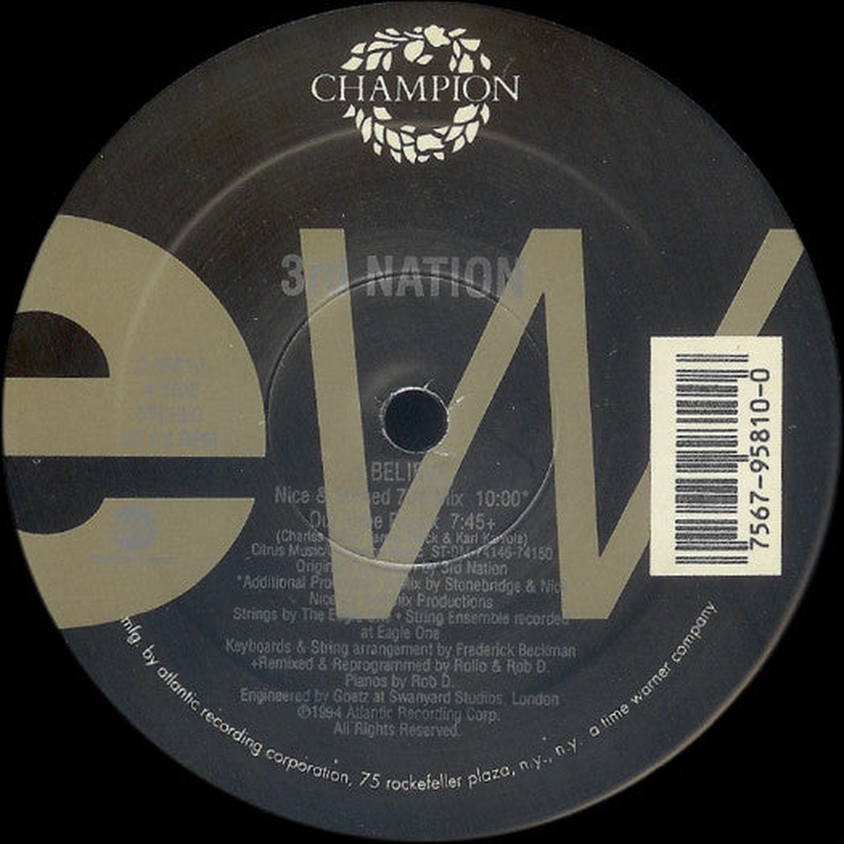 3rd Nation - I Believe (12")