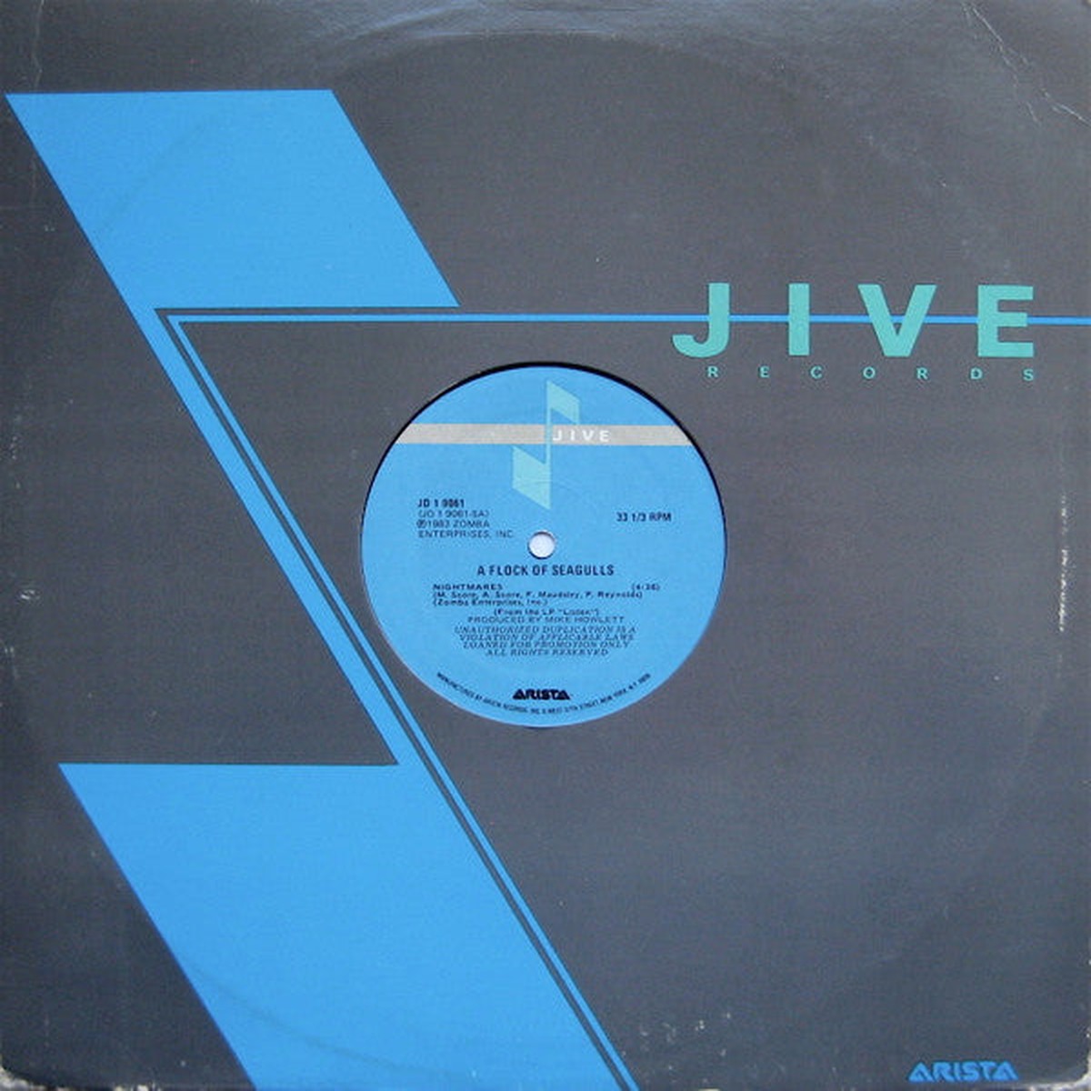 A Flock Of Seagulls - Nightmares (12", Promo)