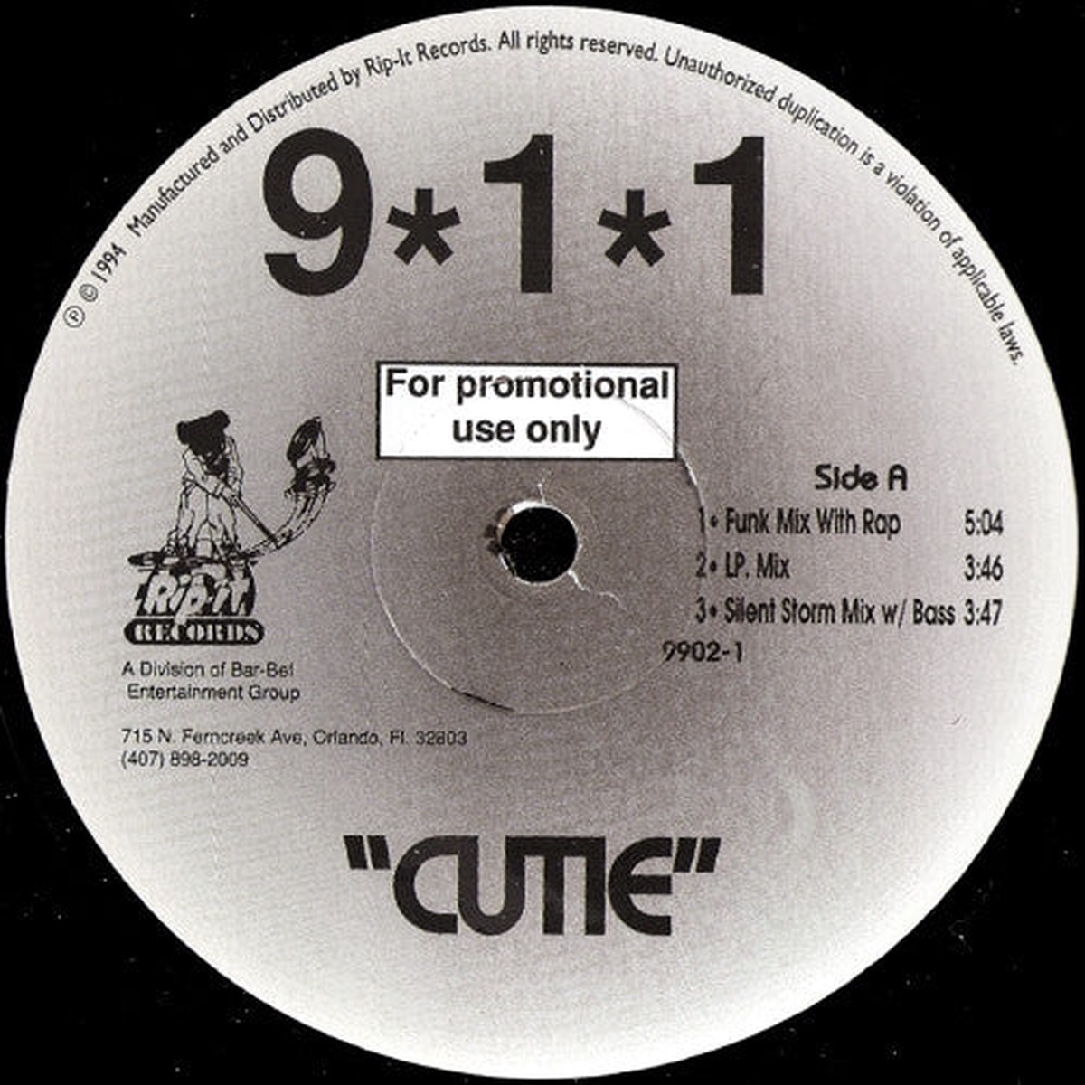 911 - Cutie (12", Promo)