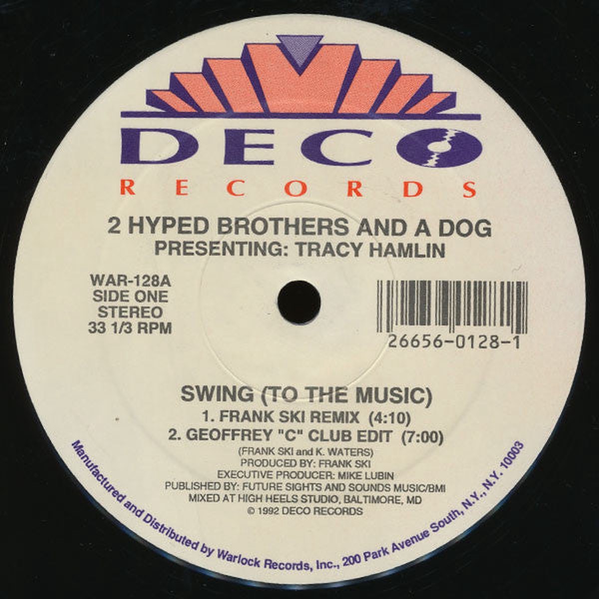 2 Hyped Brothers & A Dog Presenting Tracy Hamlin - Swing (To The Music) (12")
