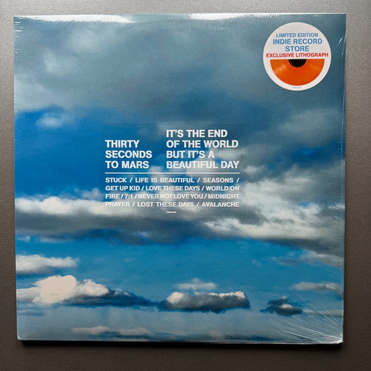 30 Seconds To Mars - It's The End Of The World But It's A Beautiful Day (LP, Album, Ltd, Ora)